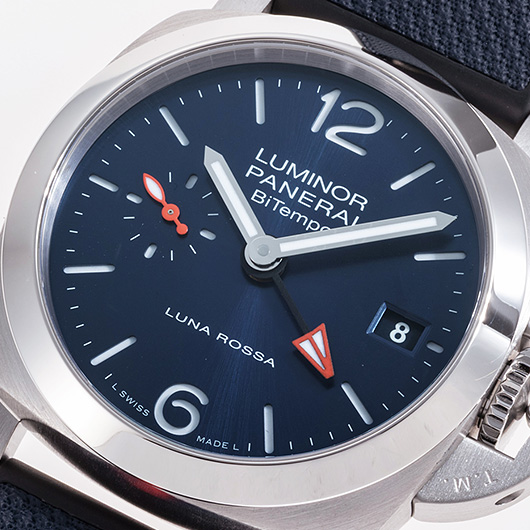 パネライ ルミノール クアランタ ルナ ロッサ Bitempo PAM01404 ブルー 中古 サブカット 1枚目