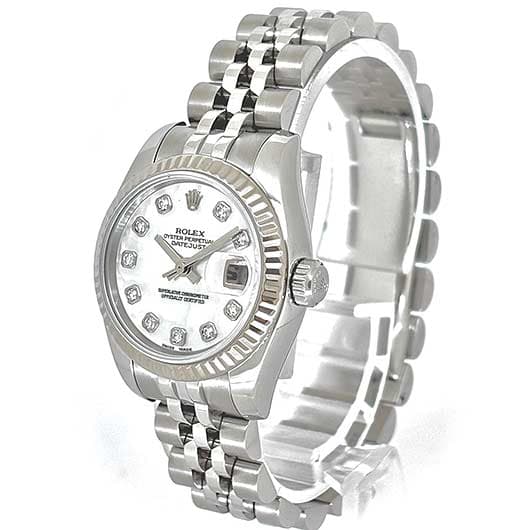 ロレックス デイトジャスト 179174NG ホワイト 中古 サブカット 1枚目