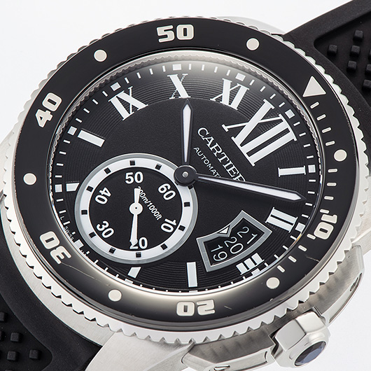 カルティエ カリブル ドゥ カルティエ ダイバー W7100056 ブラック 中古 サブカット 1枚目