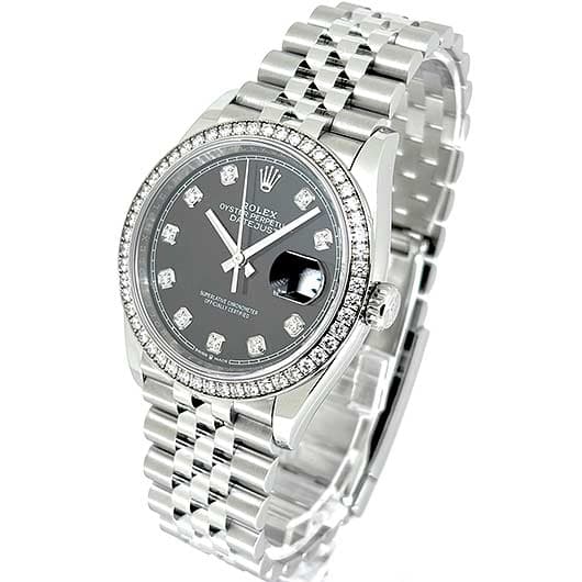 ロレックス デイトジャスト36 126284RBR ブラック 中古 サブカット 1枚目