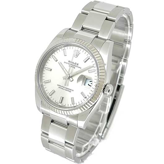 ロレックス オイスター パーペチュアル デイト 115234 シルバー 中古 サブカット 1枚目