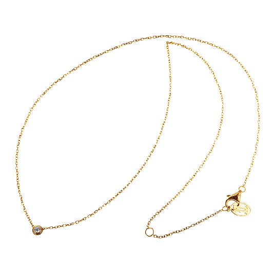 カルティエ ダムール ネックレス イエローゴールド 中古 サブカット 2枚目