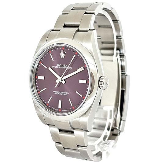 ロレックス オイスター パーペチュアル39 114300 レッドグレープ 中古 サブカット 1枚目