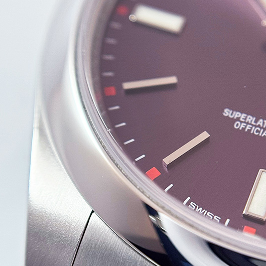 ロレックス オイスター パーペチュアル39 114300 レッドグレープ 中古 サブカット 3枚目