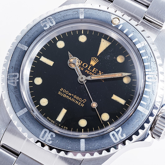 ロレックス サブマリーナ 5513 ブラック アンティーク サブカット 1枚目