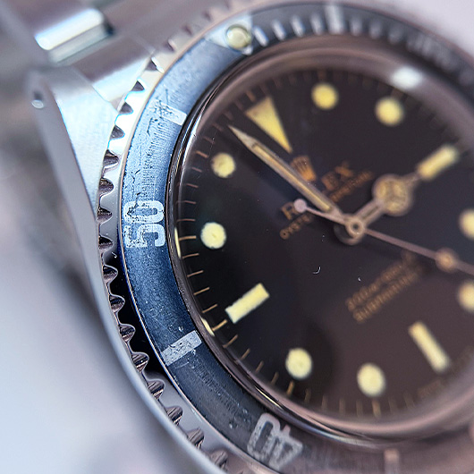 ロレックス サブマリーナ 5513 ブラック アンティーク サブカット 5枚目