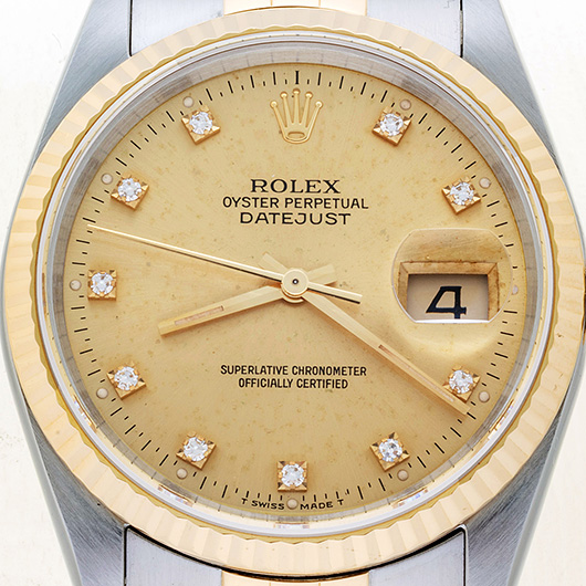 ロレックス デイトジャスト 16233G シャンパン 中古 サブカット 3枚目