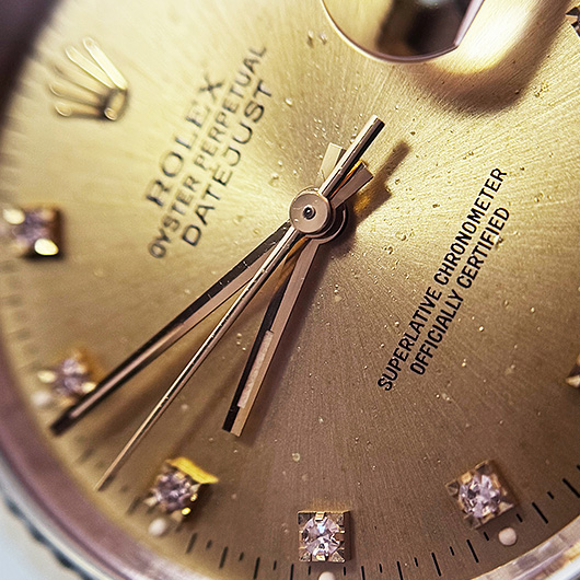 ロレックス デイトジャスト 16233G シャンパン 中古 サブカット 4枚目