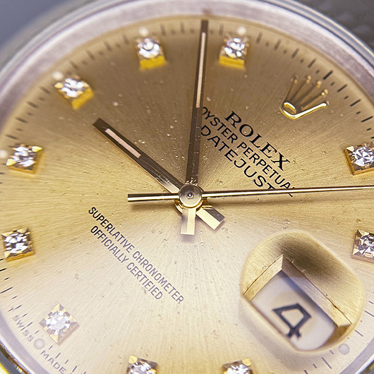 ロレックス デイトジャスト 16233G シャンパン 中古 サブカット 5枚目