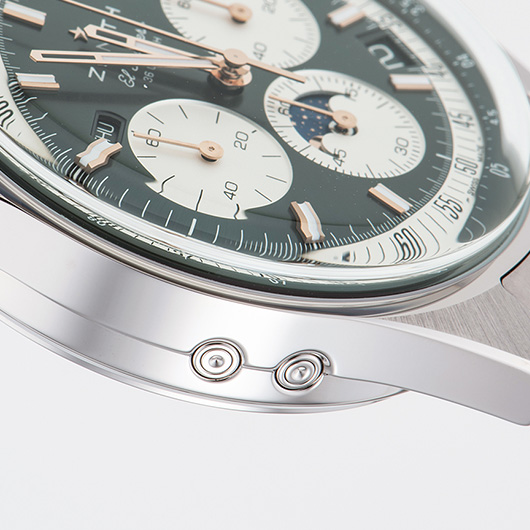 ゼニス クロノマスター オリジナル トリプルカレンダー 03.3400.3610/40.M3200 グリーン/ホワイト 新品 サブカット 3枚目