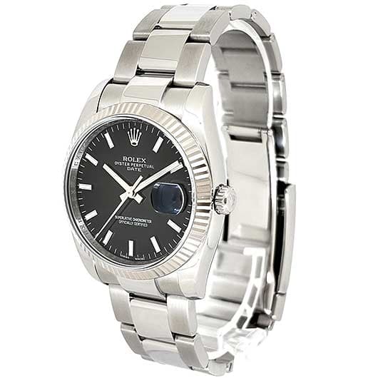 ロレックス オイスター パーペチュアル デイト 115234 ブラック 中古 サブカット 1枚目