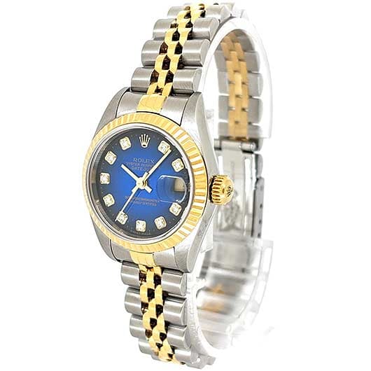 ロレックス デイトジャスト 179173G ブルー 中古 サブカット 1枚目