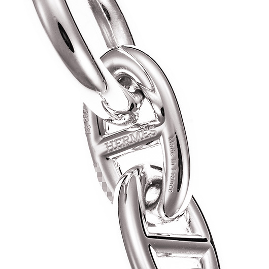 エルメス シェーヌ・ダンクル TGM シルバー 中古 サブカット 2枚目