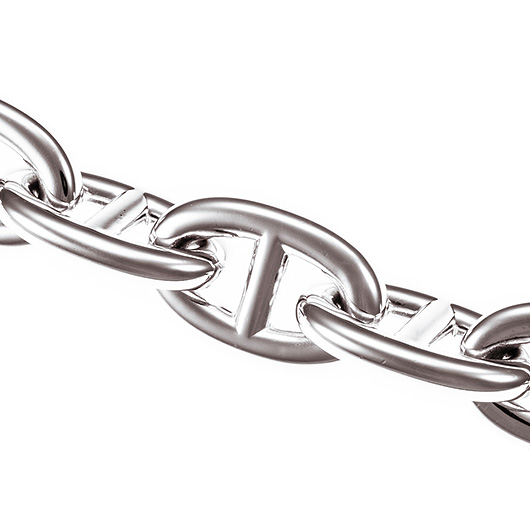 エルメス シェーヌ・ダンクル TGM シルバー 中古 サブカット 3枚目