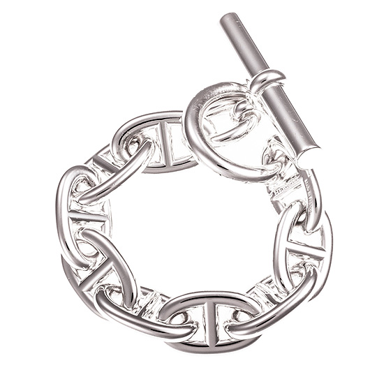 エルメス シェーヌ・ダンクル TGM シルバー 中古 サブカット 4枚目