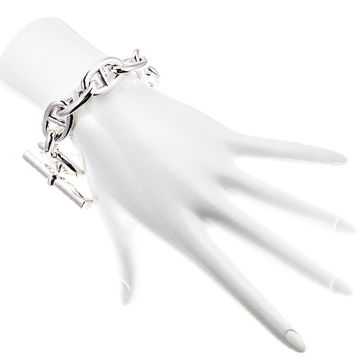 エルメス シェーヌ・ダンクル TGM シルバー 中古 サブカット 1枚目