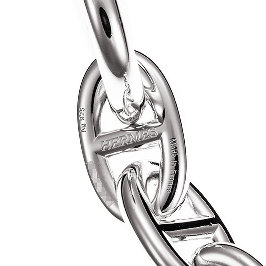 エルメス シェーヌ・ダンクル TGM シルバー 中古 サブカット 2枚目