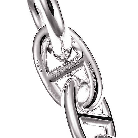 エルメス シェーヌ・ダンクル TGM シルバー 新品 サブカット 2枚目