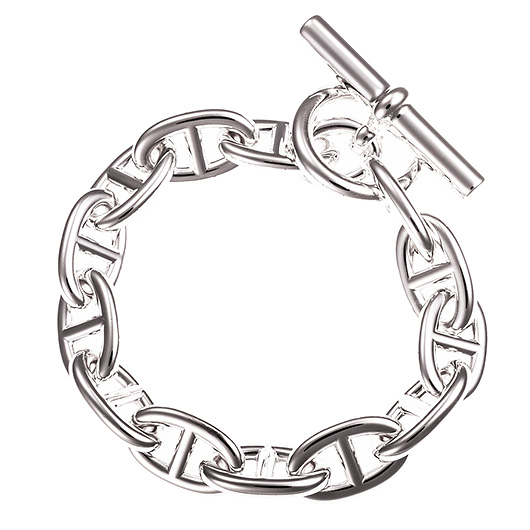 エルメス シェーヌ・ダンクル TGM シルバー 新品 サブカット 4枚目