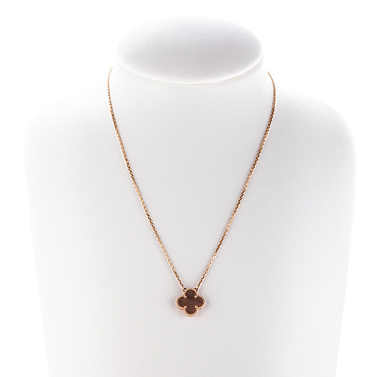 ヴァンクリーフ＆アーペル ヴィンテージ アルハンブラ ペンダント VCARP4KK00 ピンクゴールド/ブラック 中古 サブカット 1枚目