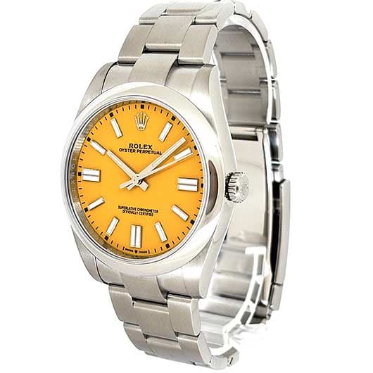 ロレックス オイスター パーペチュアル41 124300 イエロー 中古 サブカット 1枚目