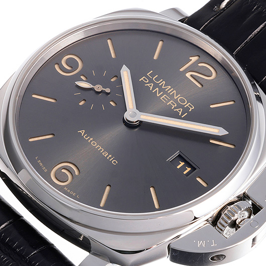 パネライ ルミノール ドゥエ 3デイズ アッチャイオ PAM00943 グレー（アンスラサイト） 中古 サブカット 1枚目