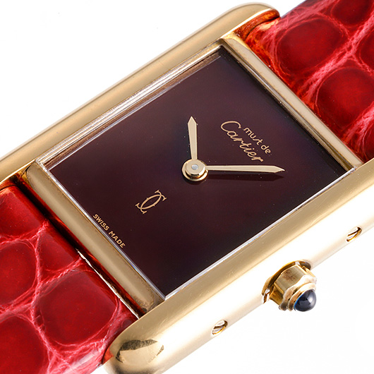 カルティエ マストタンク　ヴェルメイユ 84919723 ボルドー 中古 サブカット 1枚目