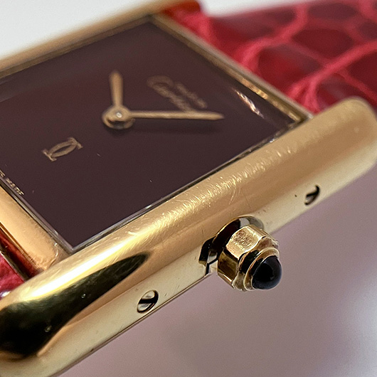 カルティエ マストタンク　ヴェルメイユ 84919723 ボルドー 中古 サブカット 3枚目