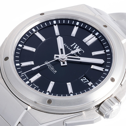 IWC インヂュニア IW323902 ブラック 中古 サブカット 1枚目