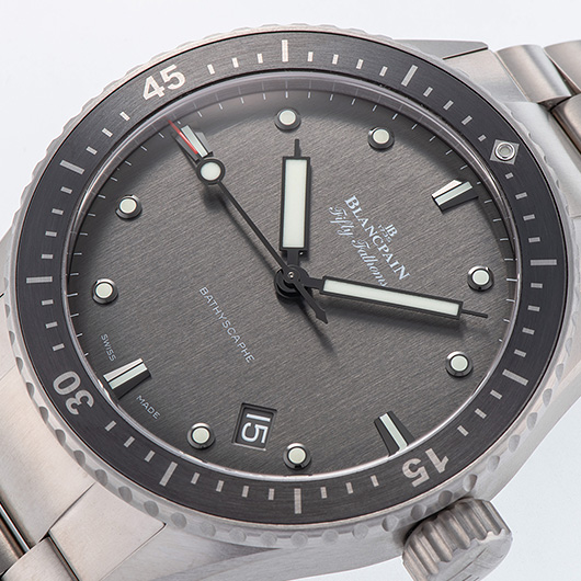 ブランパン フィフティ ファゾムス バチスカーフ 5000-1210-98S グレー 新品 サブカット 1枚目