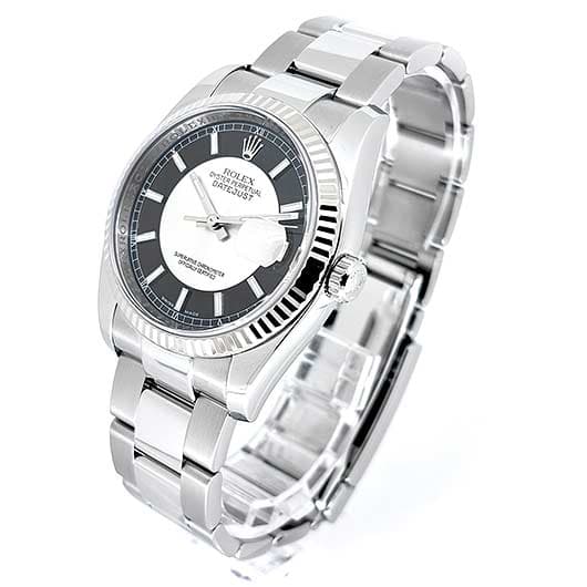 ロレックス デイトジャスト 116234 ブラック/シルバー 中古 サブカット 1枚目