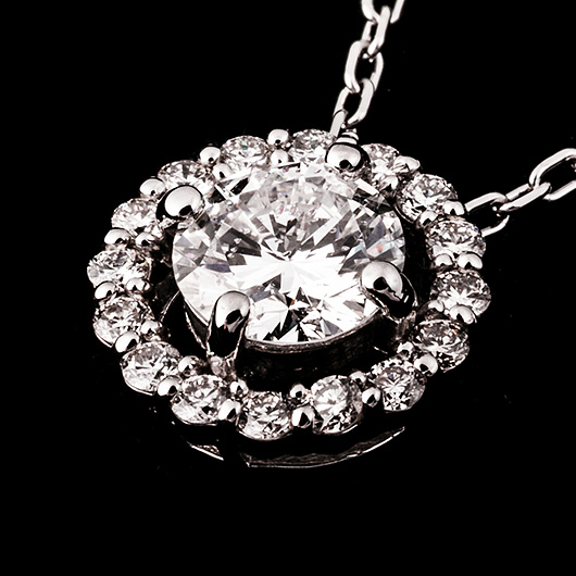 ノーブランド ダイヤモンド ネックレス 4647620 プラチナ/シルバー 新品 サブカット 4枚目