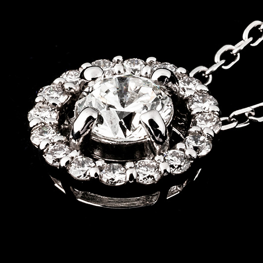 ノーブランド ダイヤモンド ネックレス 4647610 プラチナ/シルバー 新品 サブカット 4枚目