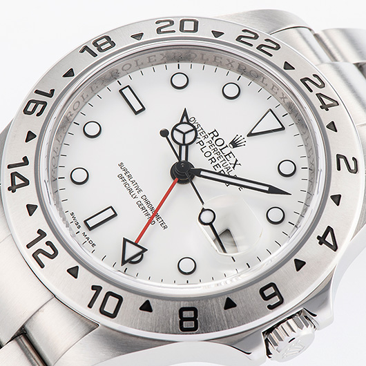 ロレックス エクスプローラーⅡ 16570 ホワイト 中古 サブカット 1枚目