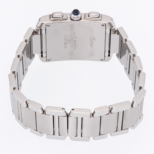 カルティエ タンクフランセーズ クロノ リフレックス W51001Q3 アイボリー 中古 サブカット 2枚目