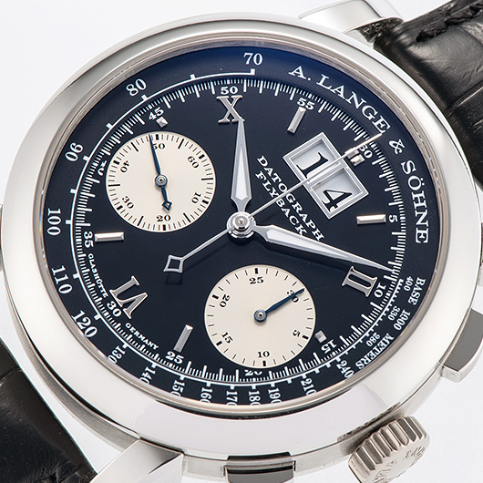 ランゲ＆ゾーネ ダトグラフフライバック 403.035 ブラック/シルバー 中古 サブカット 1枚目