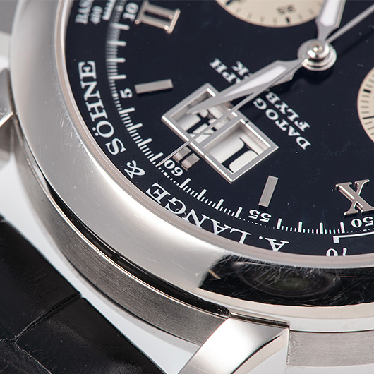 ランゲ＆ゾーネ ダトグラフフライバック 403.035 ブラック/シルバー 中古 サブカット 6枚目