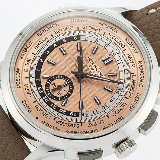 パテックフィリップ ワールドタイム クロノグラフ 5935A-001 オパーリン 新品 サブカット 1枚目