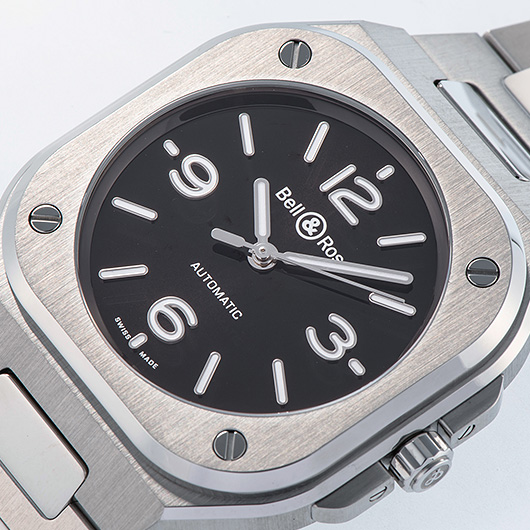 ベル＆ロス BR05 グレー スティール BR05A-S-BL-ST/SST ブラック 新品 サブカット 1枚目