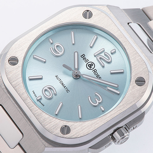 ベル＆ロス BR05 グレー スティール BR05A-S-BU-ST/SST アイスブルー 新品 サブカット 1枚目