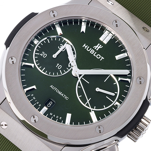 ウブロ クラシック フュージョン クロノグラフ 521.NX.8970.RX グリーン 新品 サブカット 1枚目