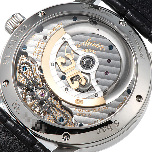 グラスヒュッテオリジナル パノマティック ルナ 1-90-02-42-32-61 シルバー 新品 サブカット 3枚目