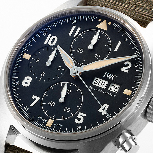 IWC パイロットウォッチ クロノグラフ スピットファイヤ IW387901 ブラック 中古 サブカット 1枚目
