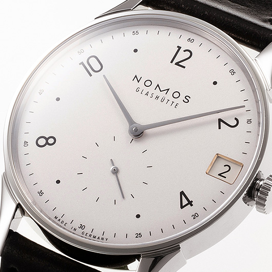 ノモス ミニマティック 39 デイト NM1250 シルバー 新品 サブカット 1枚目