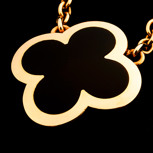 ヴァンクリーフ＆アーペル ピュア アルハンブラ ペンダント イエローゴールド/ブラック 中古 サブカット 4枚目