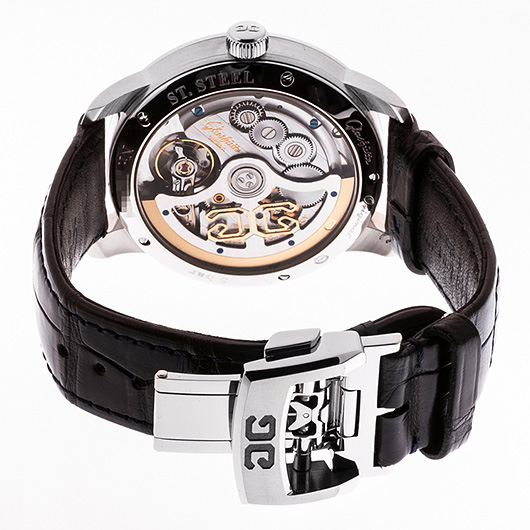 グラスヒュッテオリジナル セネター エクセレンス パノラマデイト ムーンフェイズ 1-36-24-02-02-64 グレー 中古 サブカット 2枚目