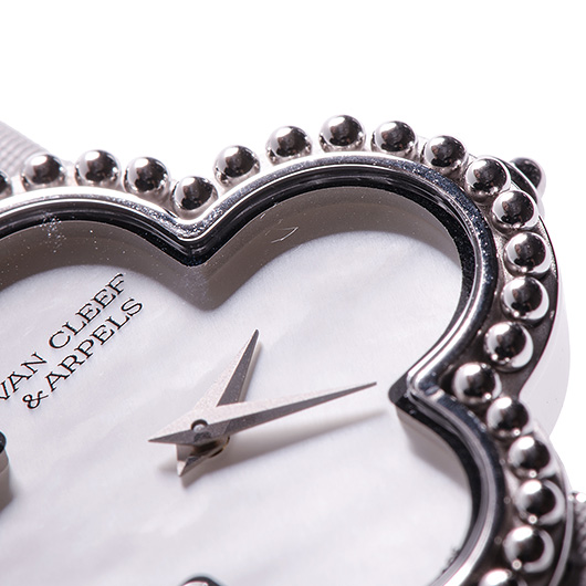 ヴァンクリーフ＆アーペル アルハンブラ スモール モデル ウォッチ VCARD21600 ホワイト 中古 サブカット 3枚目