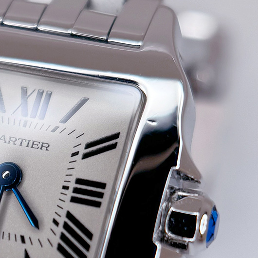 カルティエ サントスドゥモワゼル W25064Z5 ホワイト 中古 サブカット 3枚目