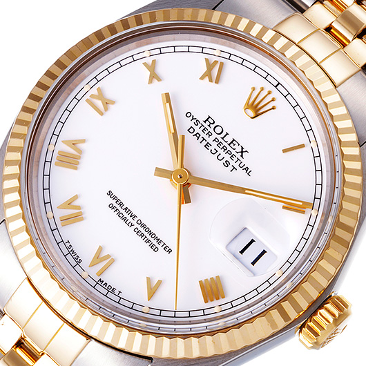 ロレックス デイトジャスト 16013 ホワイト アンティーク サブカット 1枚目
