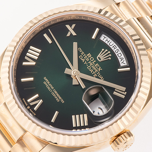 ロレックス デイデイト 36 128238 グリーン 新品未使用 サブカット 1枚目
